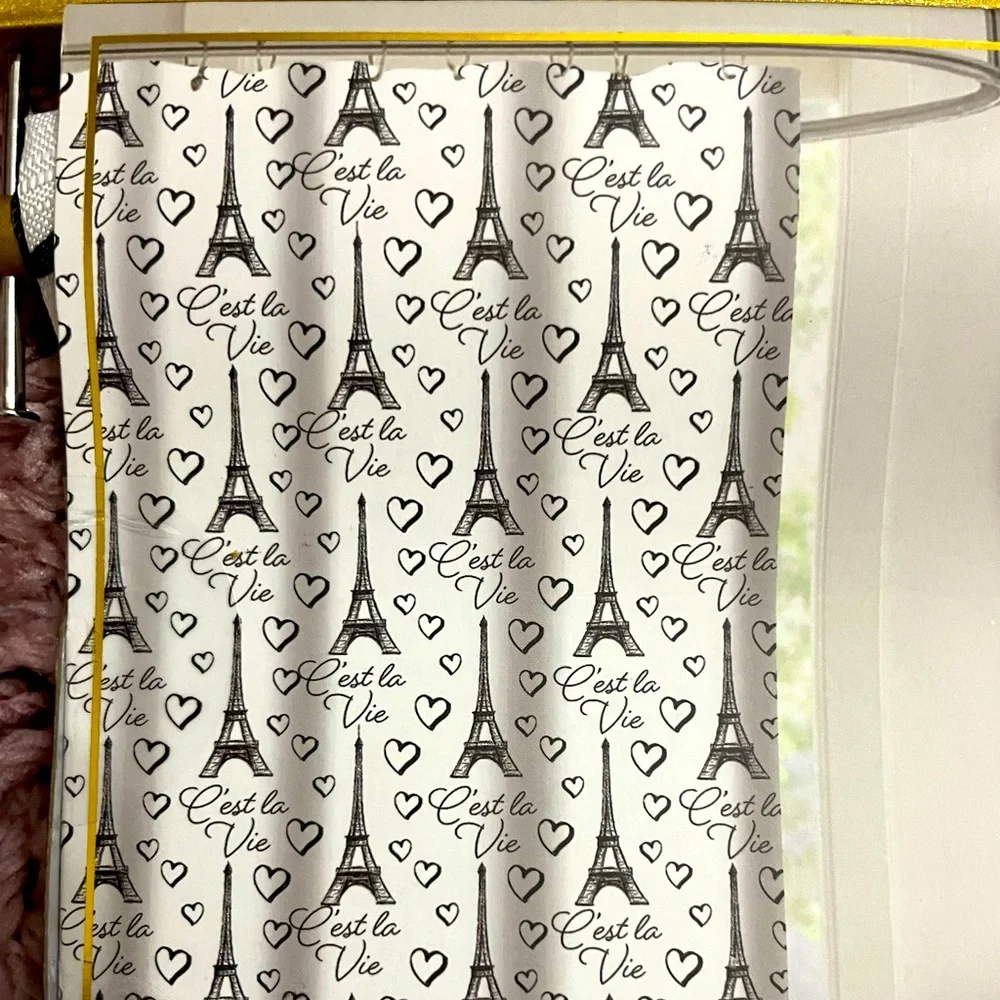 Paris shower curtain set